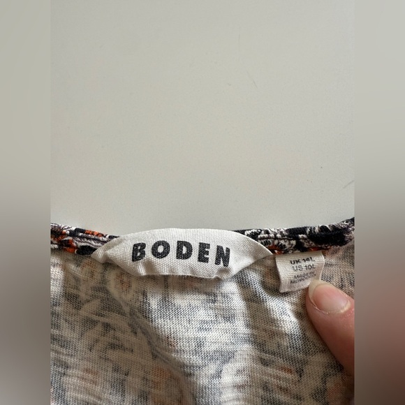 BODEN-Zoe Crew Neck Jersey Dress-Pockets-Floral-Fall-Office-Casual-Cotton-10L - Picture 16 of 16